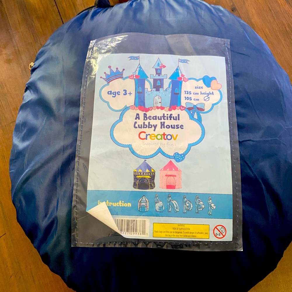 Creatov Kids Tent Playhouse- Foldable playhouse with carry case